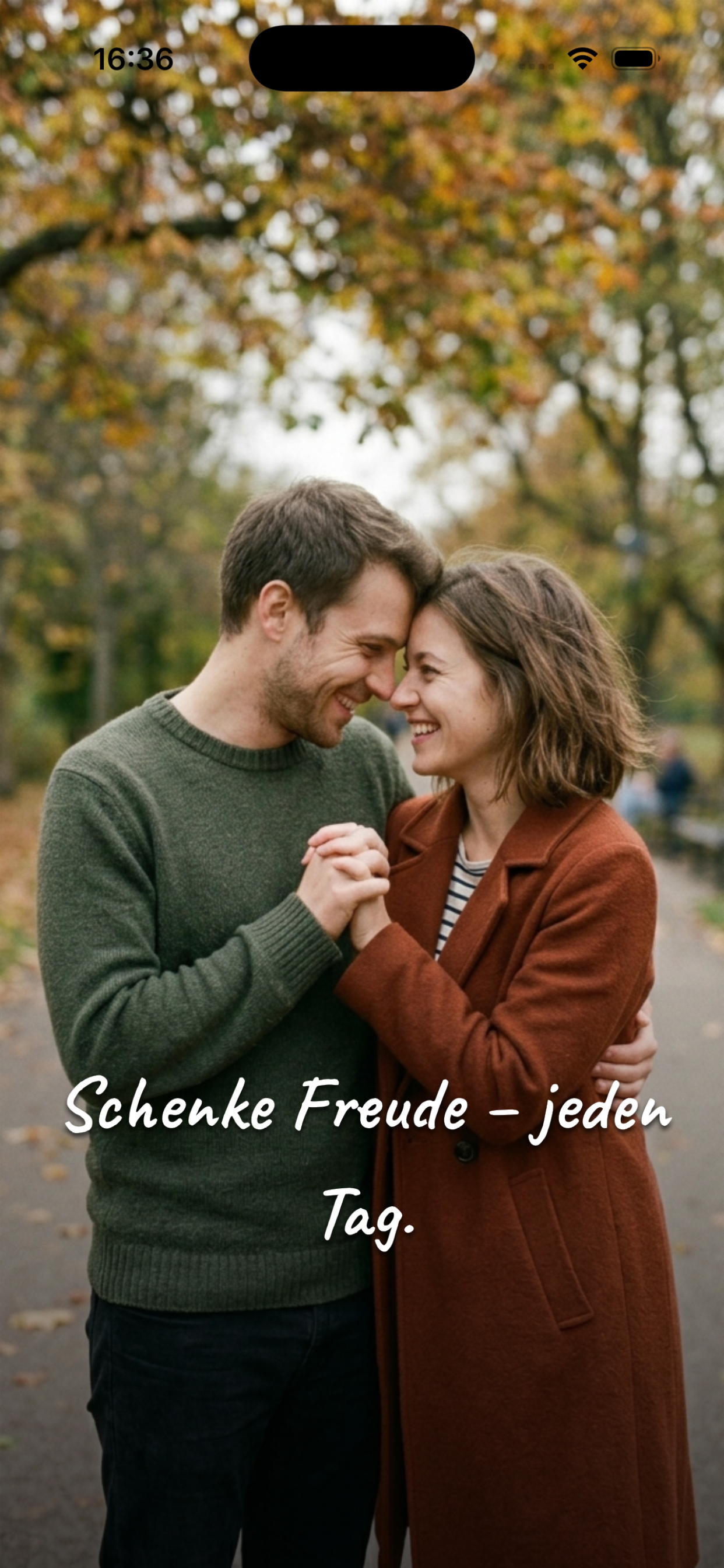 Daily Love App Vorschau Willkommen